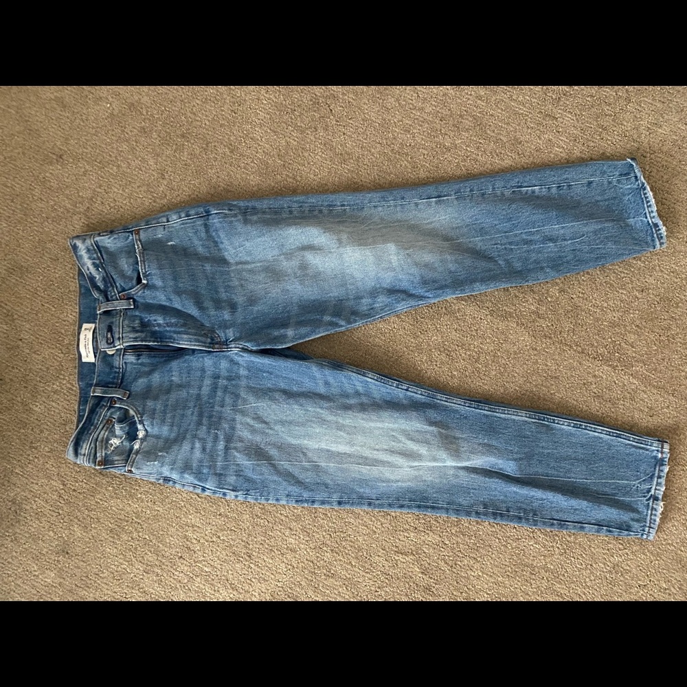 Abercrombie & Fitch Blue Straight Leg Denim